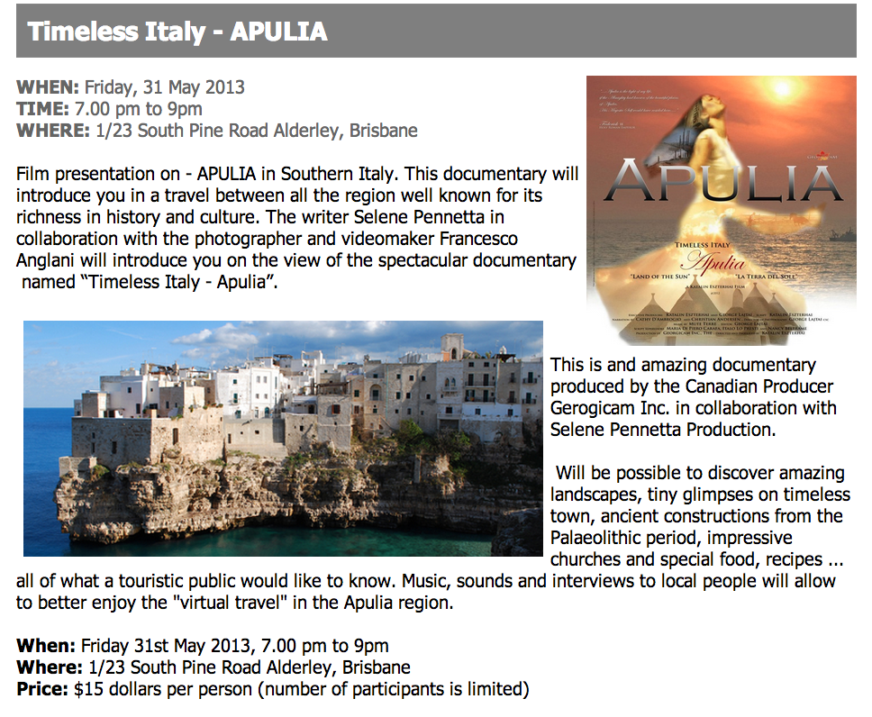 Apulia 31 may